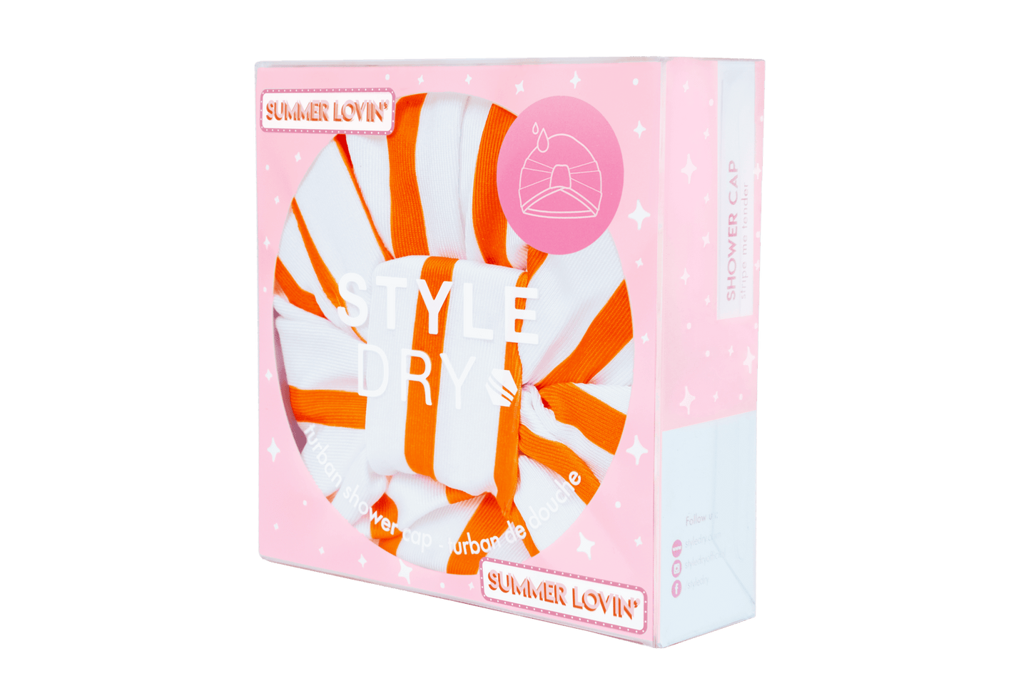STYLEDRY Turban Shower Cap - Stripe Me Tender