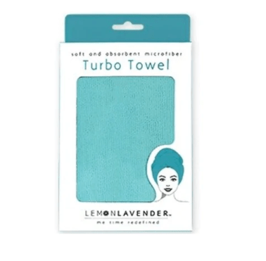 Lemon Lavender- Microfiber Turbo Towel - The Real Teal