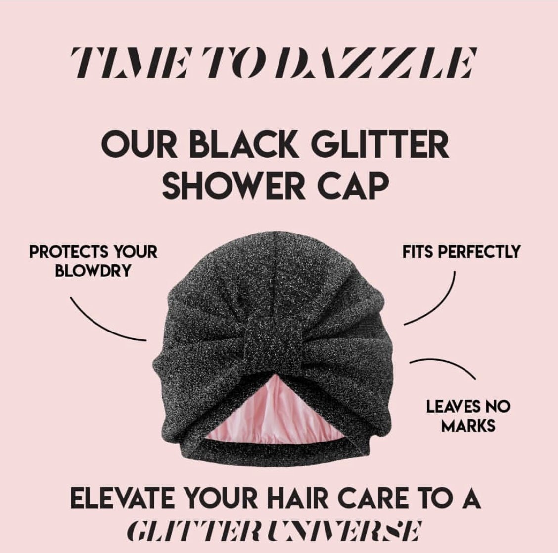 STYLEDRY Turban Shower Cap - Time to Dazzle
