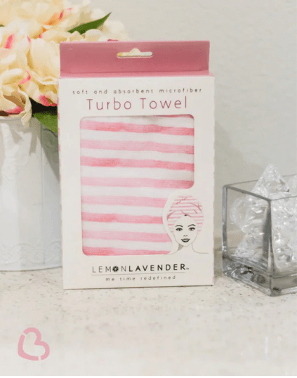Lemon Lavender- Microfiber Turbo Towel - Painterly