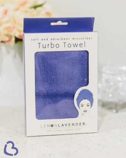 Lemon Lavender- Microfiber Turbo Towel - Very Violet