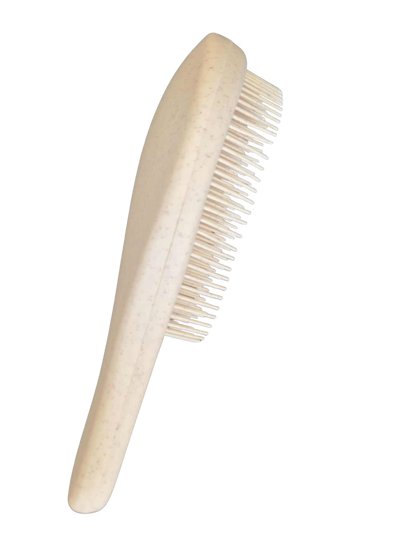 Wheat Straw Hair Massage Brush - Natural color