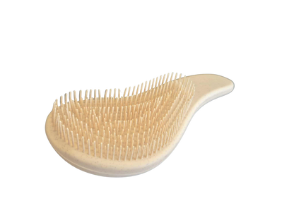 Wheat Straw Hair Massage Brush - Natural color