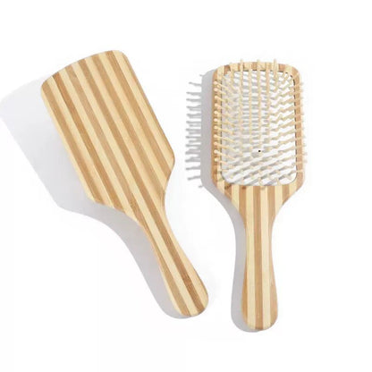 Wooden paddle brush