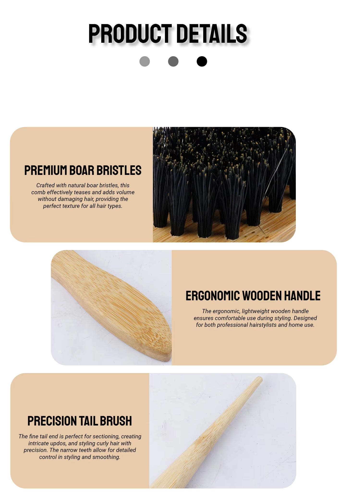 Wooden brush - bamboo