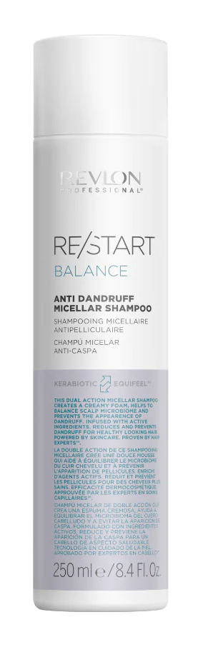 Revlon Restart- Balance Anti-Dandruff Micellar Shampoo-250ml