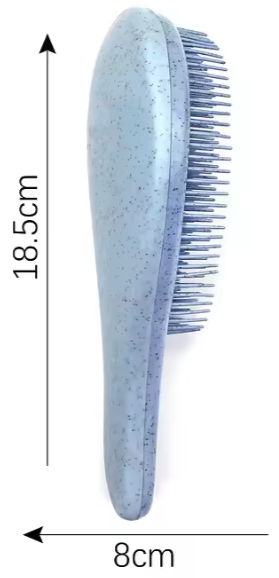 Wheat Straw Hair Massage Brush - Natural color