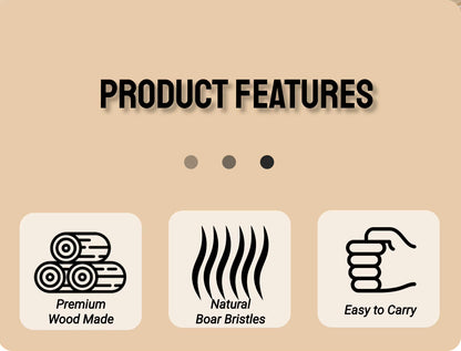 Wooden comb - bamboo wide