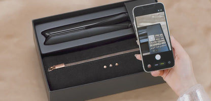 GHD CHRONOS HAIR STRAIGHTENER FESTIVE GIFT SET IN BLACK