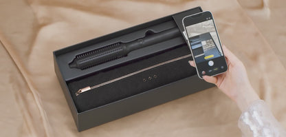 GHD RISE HOT BRUSH FESTIVE GIFT SET IN BLACK