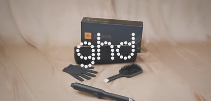 GHD CHRONOS CURVE MAX WAND (LARGE 38MM BARREL) FESTIVE GIFT SET IN BLACK